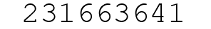 Number 231663641.