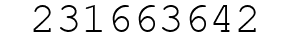 Number 231663642.