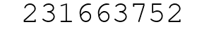 Number 231663752.
