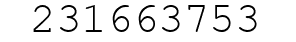 Number 231663753.