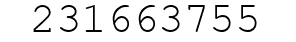 Number 231663755.