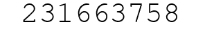Number 231663758.