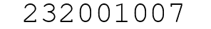 Number 232001007.