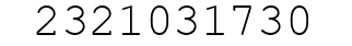 Number 2321031730.
