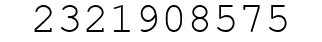 Number 2321908575.