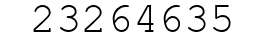 Number 23264635.
