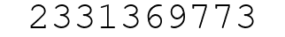 Number 2331369773.