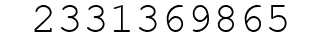 Number 2331369865.