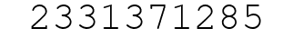 Number 2331371285.