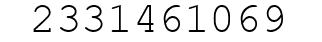 Number 2331461069.