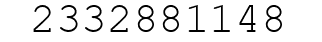 Number 2332881148.