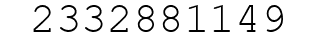 Number 2332881149.