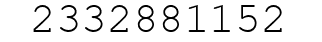 Number 2332881152.