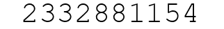 Number 2332881154.