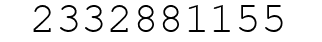 Number 2332881155.