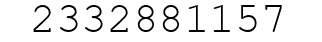 Number 2332881157.