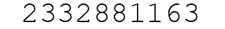 Number 2332881163.