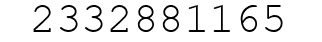 Number 2332881165.