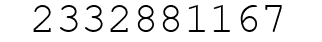 Number 2332881167.