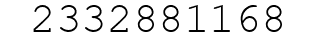 Number 2332881168.