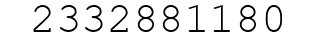 Number 2332881180.