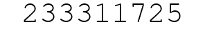 Number 233311725.