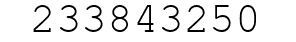 Number 233843250.