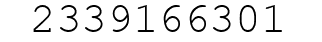 Number 2339166301.
