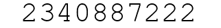 Number 2340887222.