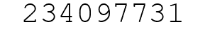 Number 234097731.