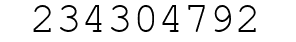 Number 234304792.