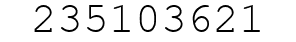 Number 235103621.