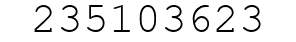 Number 235103623.
