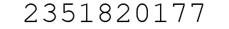 Number 2351820177.