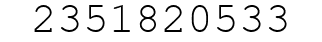Number 2351820533.