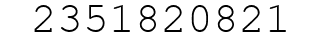 Number 2351820821.