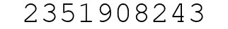 Number 2351908243.