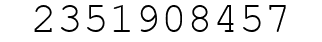 Number 2351908457.