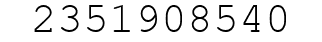 Number 2351908540.