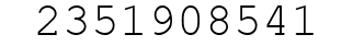 Number 2351908541.