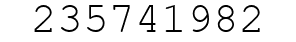 Number 235741982.