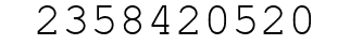 Number 2358420520.
