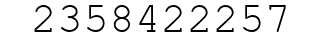 Number 2358422257.