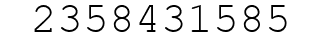 Number 2358431585.