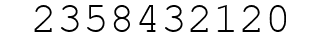 Number 2358432120.