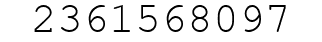 Number 2361568097.