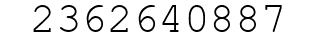 Number 2362640887.