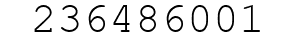 Number 236486001.