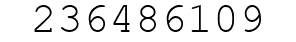 Number 236486109.