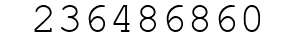 Number 236486860.